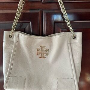 Tory Burch medium tote in pink sand